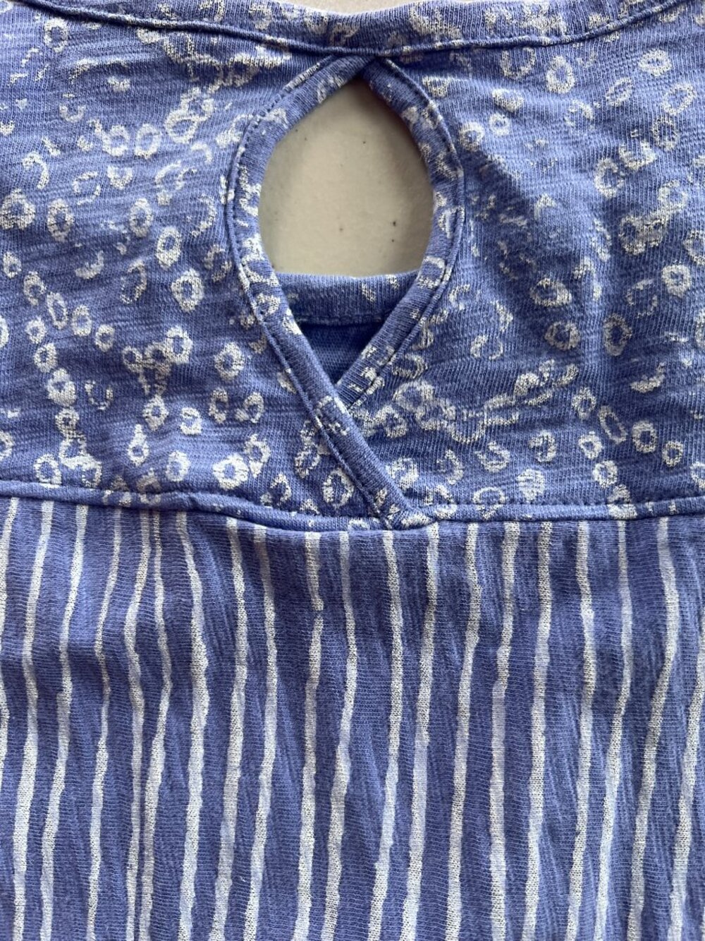 ESCAPE By Habitat - XXL Tank Slub Textured Peruvian Cotton Blue White - Picture 6 of 7